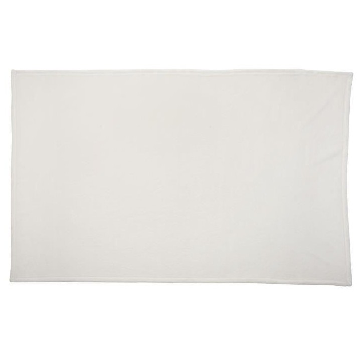 BABYCALIN Couverture Bébé Ecru Flanelle - 100 x 150 cm