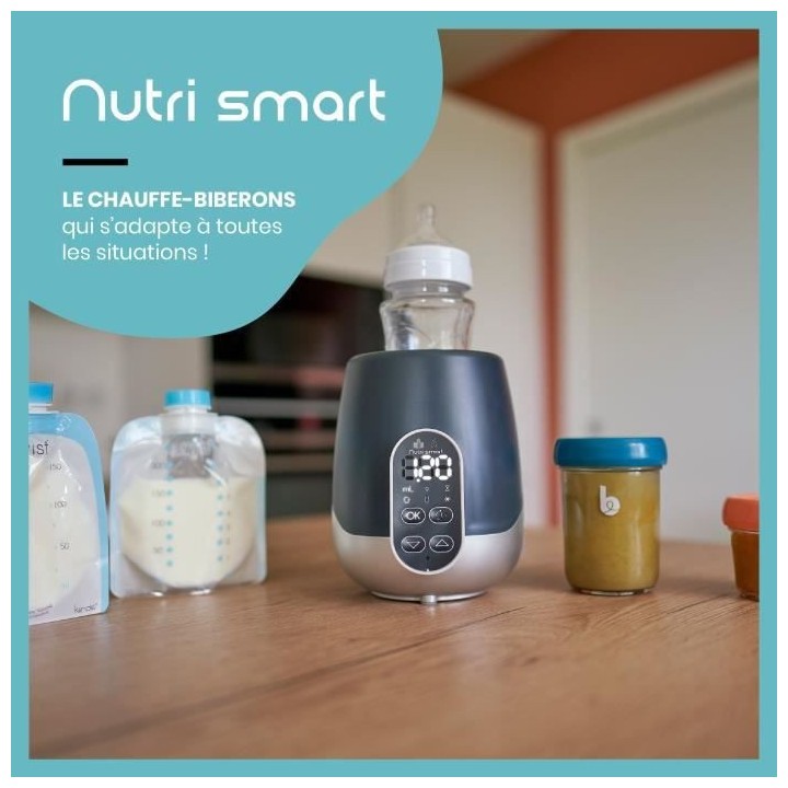 BABYMOOV Chauffe biberon nomade maison/voiture NutriSmart - Programmab