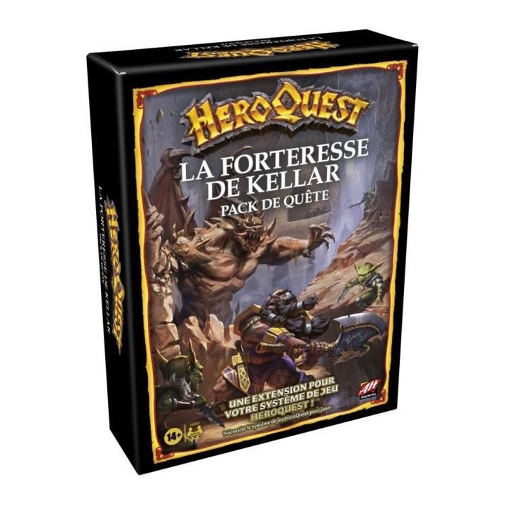 HeroQuest, extension La forteresse de Kellar, 2 a 5 joueurs, des 14 an