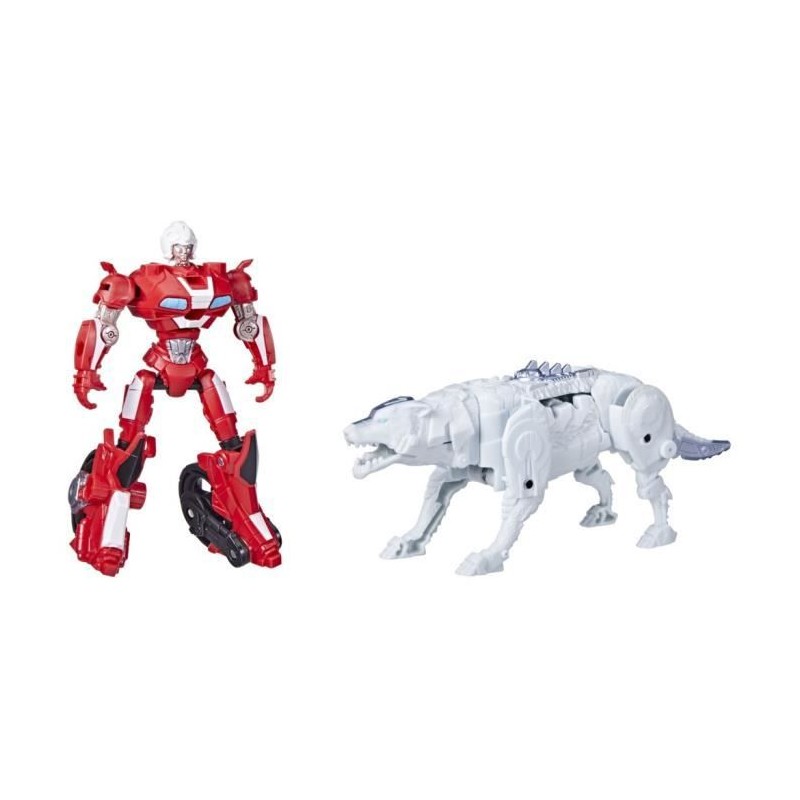 Pack de 2 figurines Beast Combiners Arcee et Silverfang, des 6 ans, 12,5 cm, Transformers: Rise of the Beasts, Beast Alliance