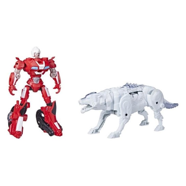 Pack de 2 figurines Beast Combiners Arcee et Silverfang, des 6 ans, 12
