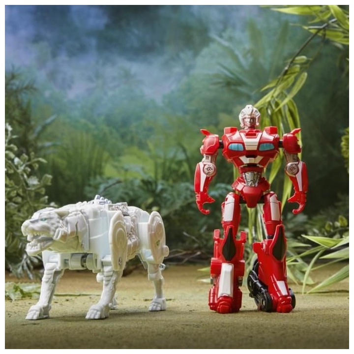 Pack de 2 figurines Beast Combiners Arcee et Silverfang, des 6 ans, 12