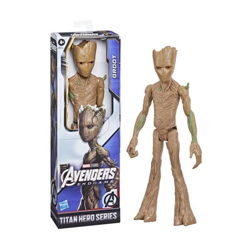 Figurine Groot de 30 cm, jouet pour enfants a partir de 4 ans, Marvel Avengers Titan Hero Series Avengers: Endgame