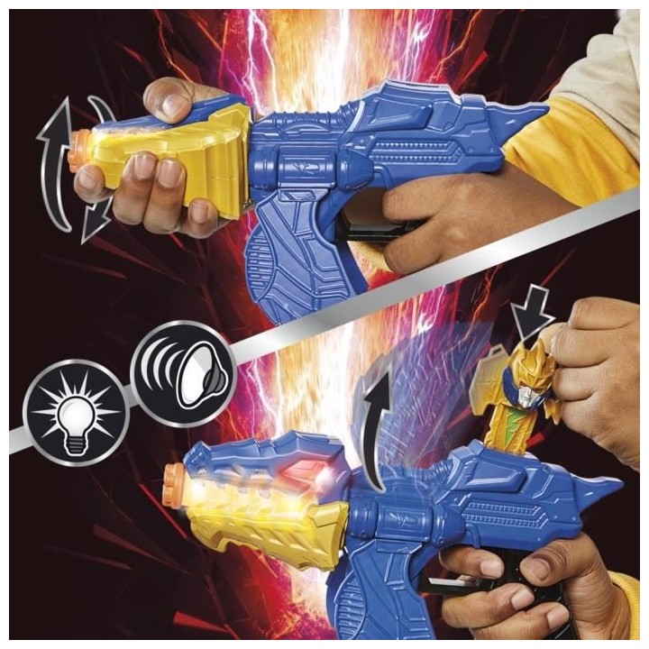 Power Ranger Dino Fury Gold Blade Blaster - Accessoire déguisement