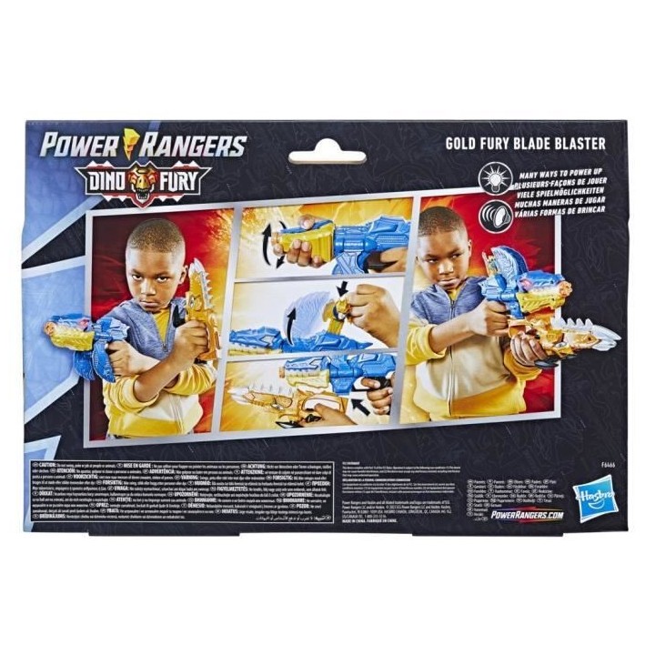 Power Ranger Dino Fury Gold Blade Blaster - Accessoire déguisement