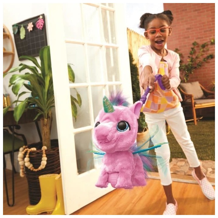 FURREAL Flyalots, Flitter, mon alicorne, peluche interactive, licorne