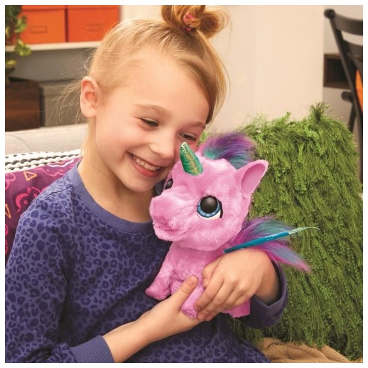 FURREAL Flyalots, Flitter, mon alicorne, peluche interactive, licorne