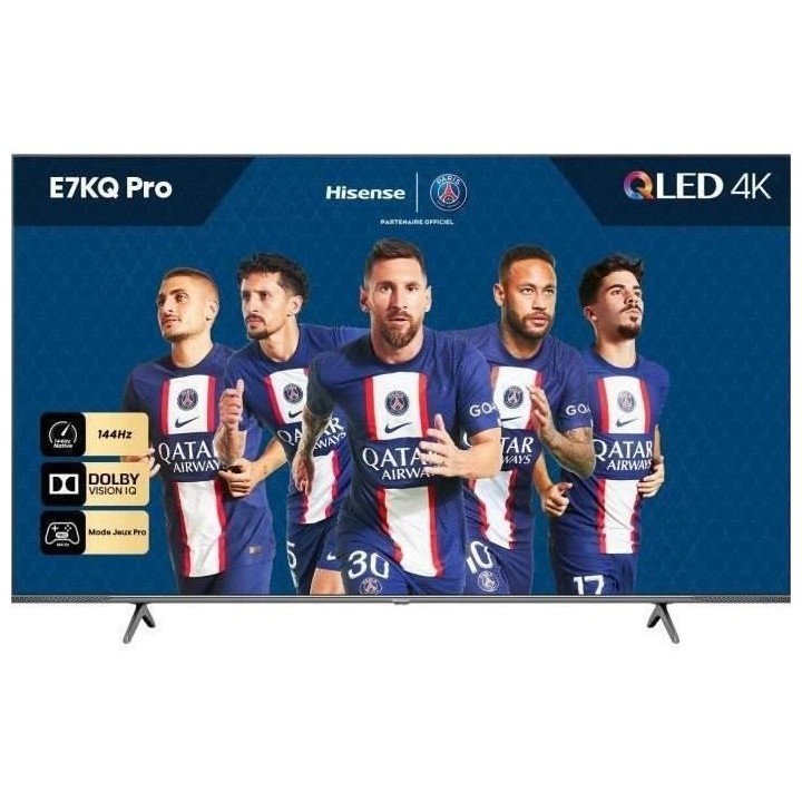 HISENSE 55E7KQ PRO - TV QLED 55(139cm) - Dalle 144Hz - UHD 4K - Dolby