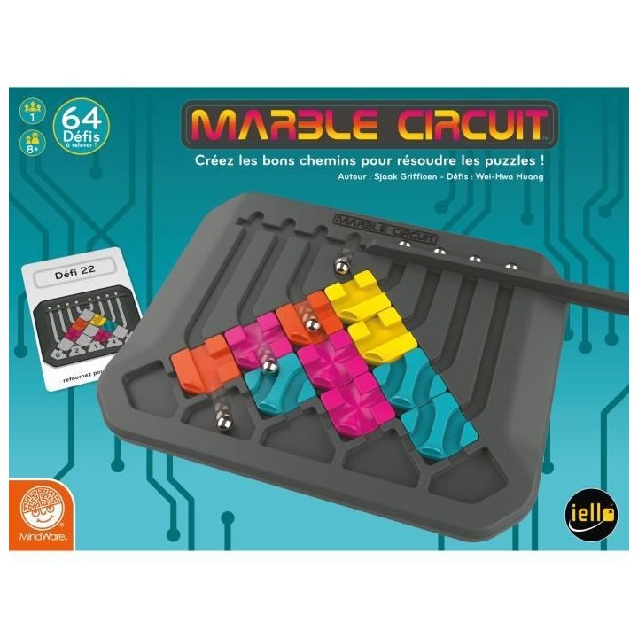 MARBLE CIRCUIT - Jeu de société - Casse tete - Des 8 ans - IELLO - 5