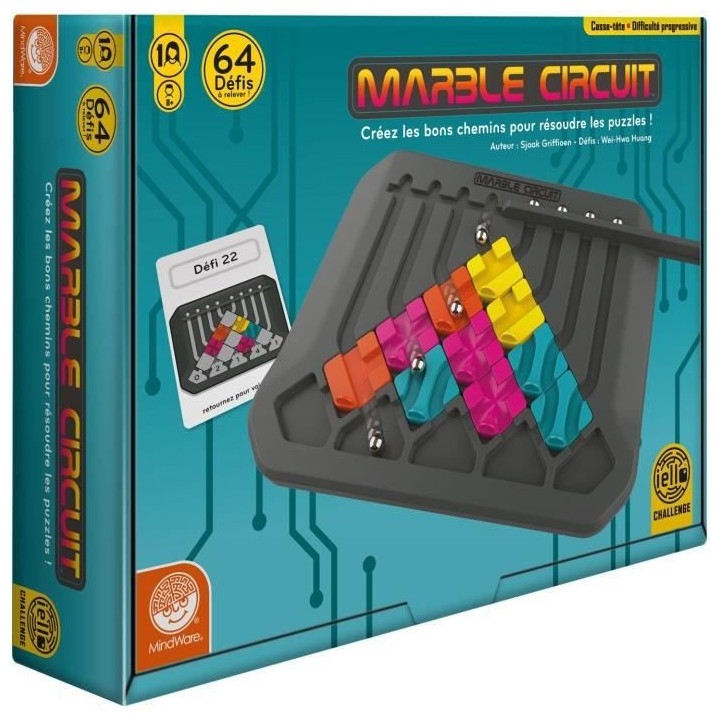 MARBLE CIRCUIT - Jeu de société - Casse tete - Des 8 ans - IELLO - 5