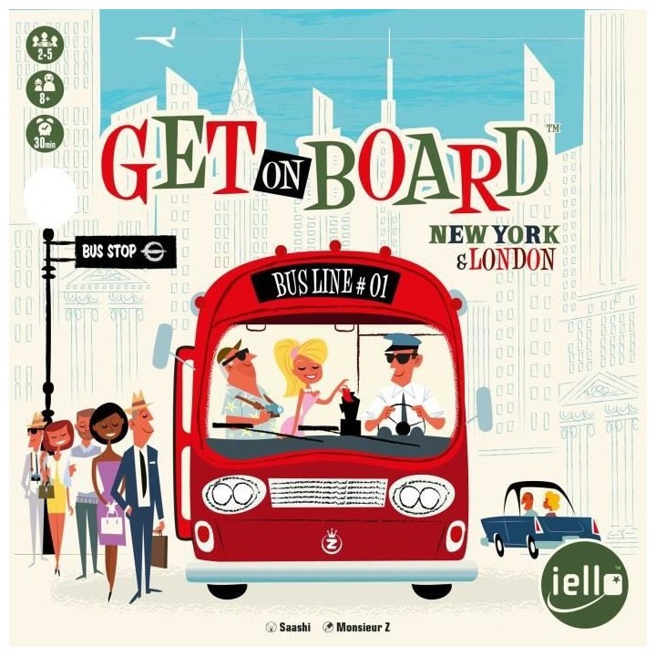 GET ON BOARD : LONDON & NEW YORK - Jeu de société - Des 8 ans - IELL