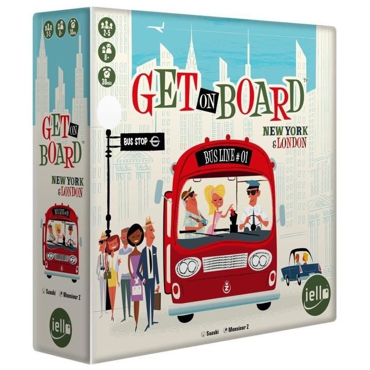 GET ON BOARD : LONDON & NEW YORK - Jeu de société - Des 8 ans - IELL