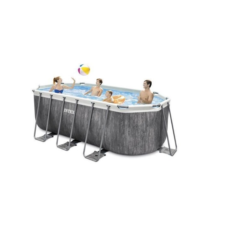 Intex - 26793FR - Kit piscine tubulaire baltik ovale 4,00 x 2,00 x 1,2