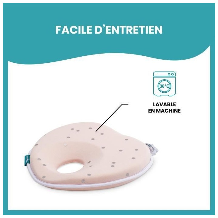 Babymoov Support de tete ergonomique Lovenest Original, Pinky
