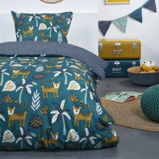 Parure de lit - TODAY Happy - 140x200 cm - 1 personne - coton imprimé