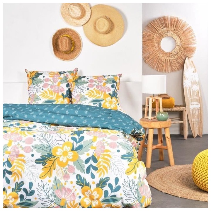 Parure de lit - TODAY Sunshine - 240x260 cm - 2 personnes - coton impr