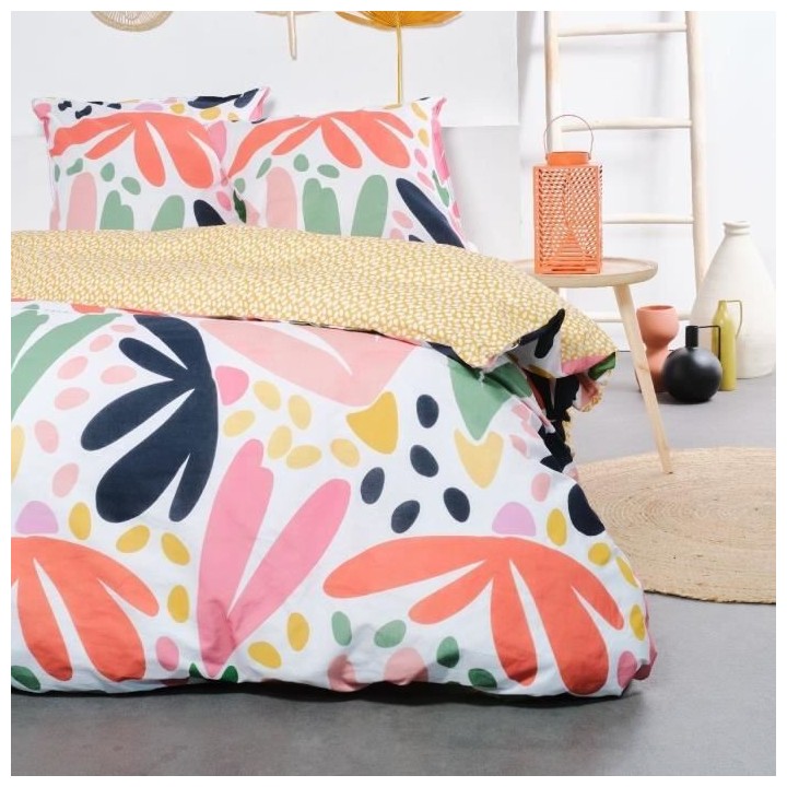 Parure de lit - TODAY Sunshine - 240x220 cm - 2 personnes - coton impr