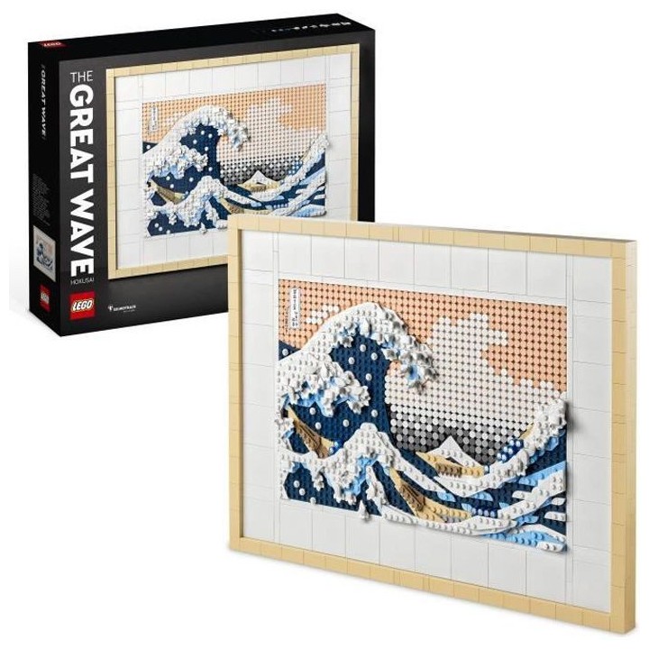 LEGO ART 31208 Hokusai – La Grande Vague, Décoration Murale Japonai