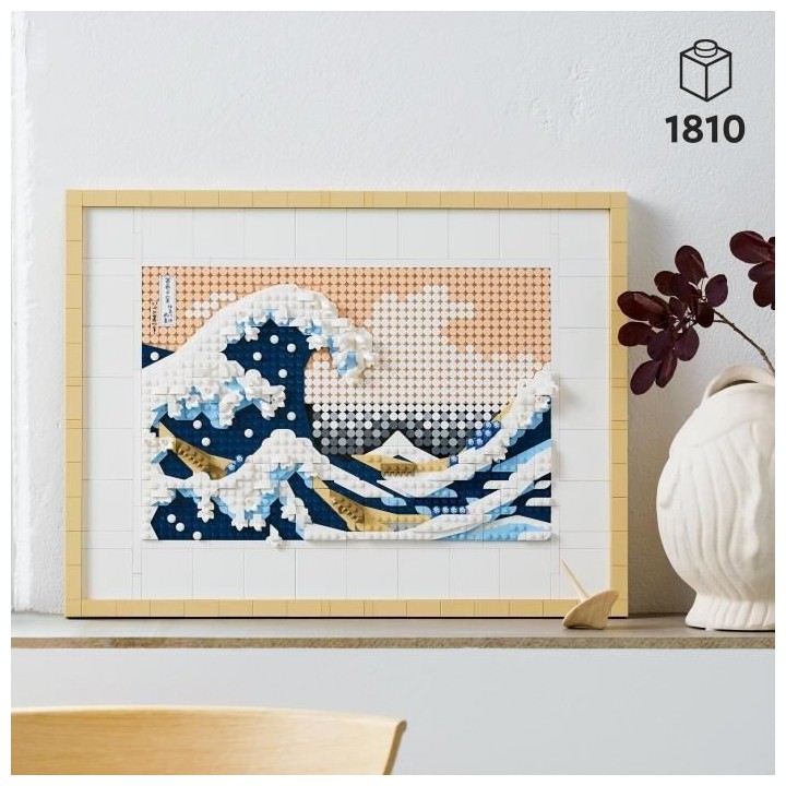 LEGO ART 31208 Hokusai – La Grande Vague, Décoration Murale Japonai