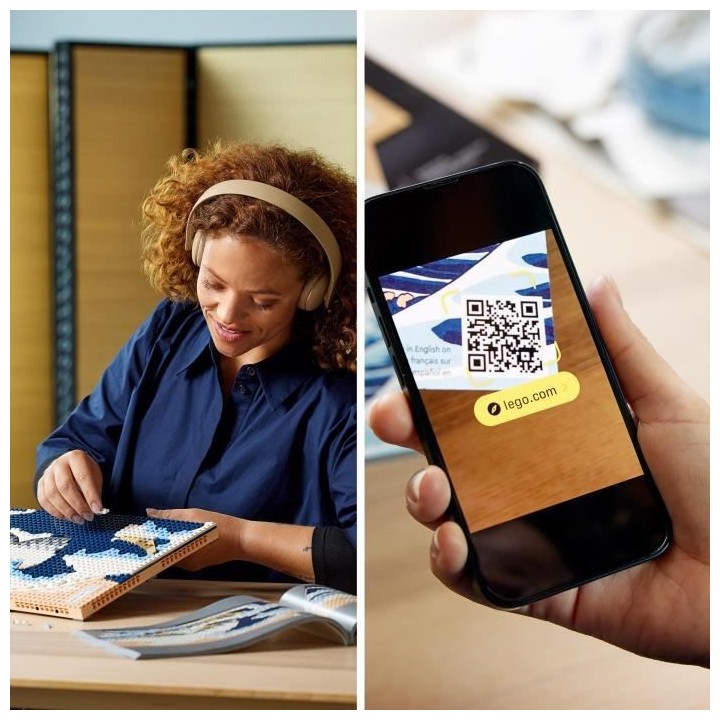 LEGO ART 31208 Hokusai – La Grande Vague, Décoration Murale Japonai