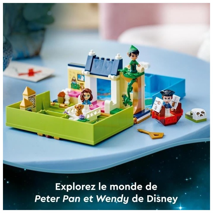 LEGO Disney 43220 Les Aventures de Peter Pan et Wendy dans un Livre de