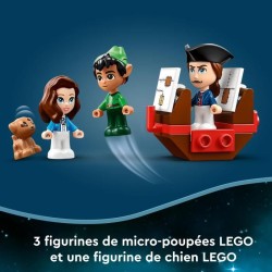 LEGO Disney 43220 Les Aventures de Peter Pan et Wendy dans un Livre de Contes