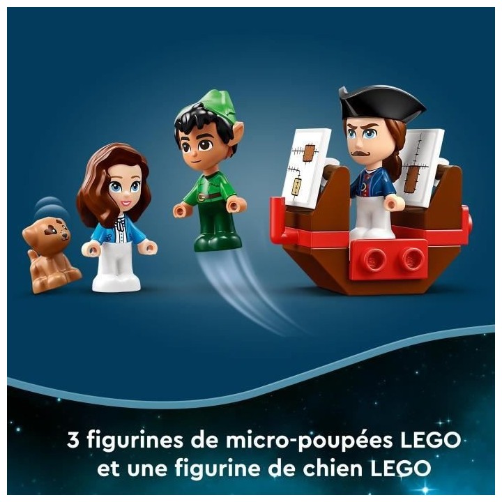 LEGO Disney 43220 Les Aventures de Peter Pan et Wendy dans un Livre de