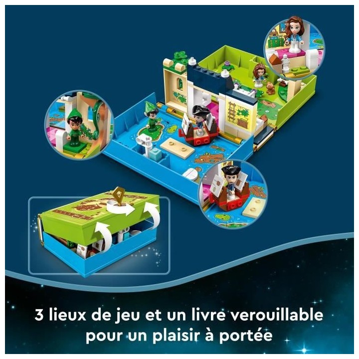 LEGO Disney 43220 Les Aventures de Peter Pan et Wendy dans un Livre de