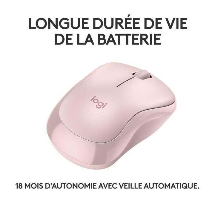 Logitech M240 Souris Bluetooth, Sans fil, Compacte, Portable, Suivi fl