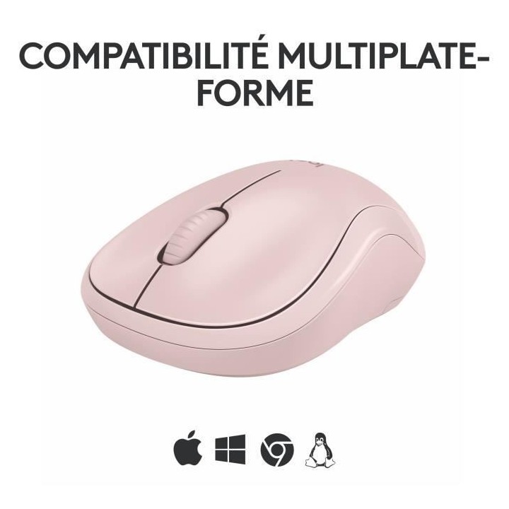 Logitech M240 Souris Bluetooth, Sans fil, Compacte, Portable, Suivi fl