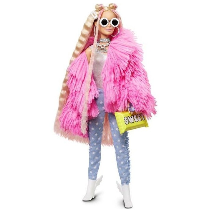 Barbie - Barbie Extra Veste Rose Blonde - Poupée - 3 ans et +