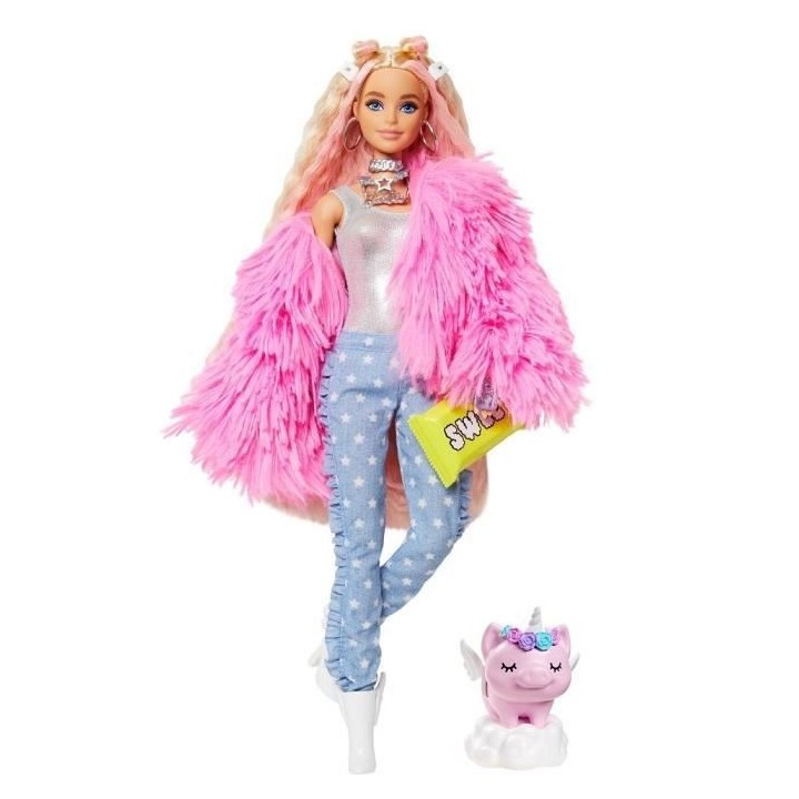 Barbie - Barbie Extra Veste Rose Blonde - Poupée - 3 ans et +
