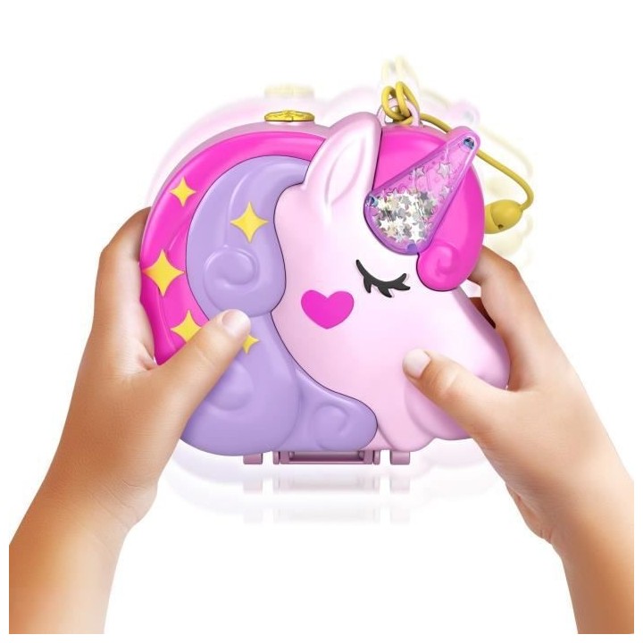 Polly Pocket - Coffret Foret Des Licornes - poupée mini-univers - 4 a