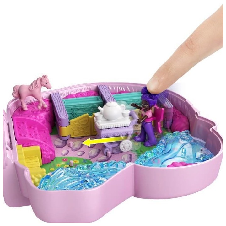 Polly Pocket - Coffret Foret Des Licornes - poupée mini-univers - 4 a
