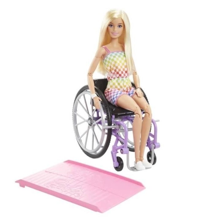 Barbie - Barbie Fauteuil Roulant Blonde - Poupée - 3 Ans Et +