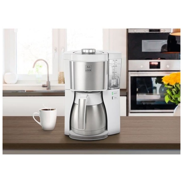 Machine a café MELITTA - Look V Therm Perfection 1025-15 Blanc/Acier