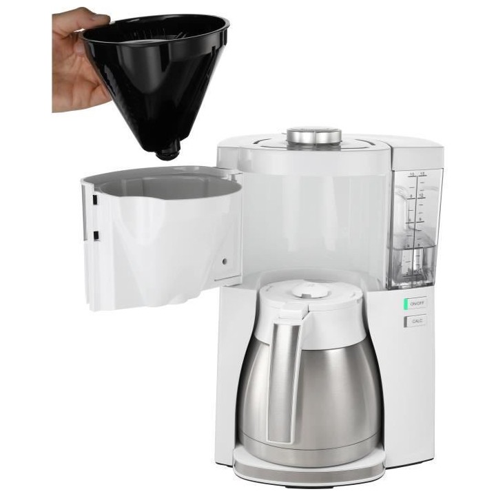 Machine a café MELITTA - Look V Therm Perfection 1025-15 Blanc/Acier