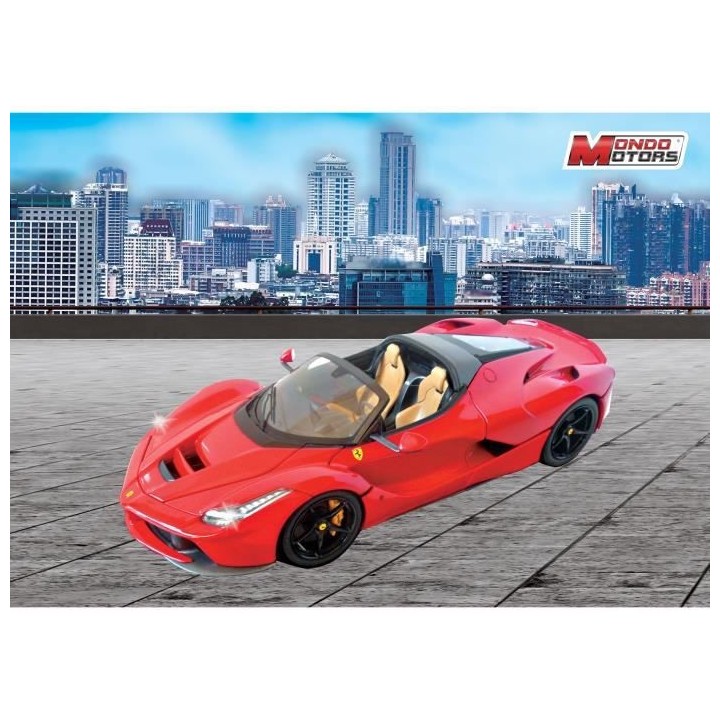MONDO MOTORS - Véhicule radiocommandé - Effets lumineux - Ferrari La