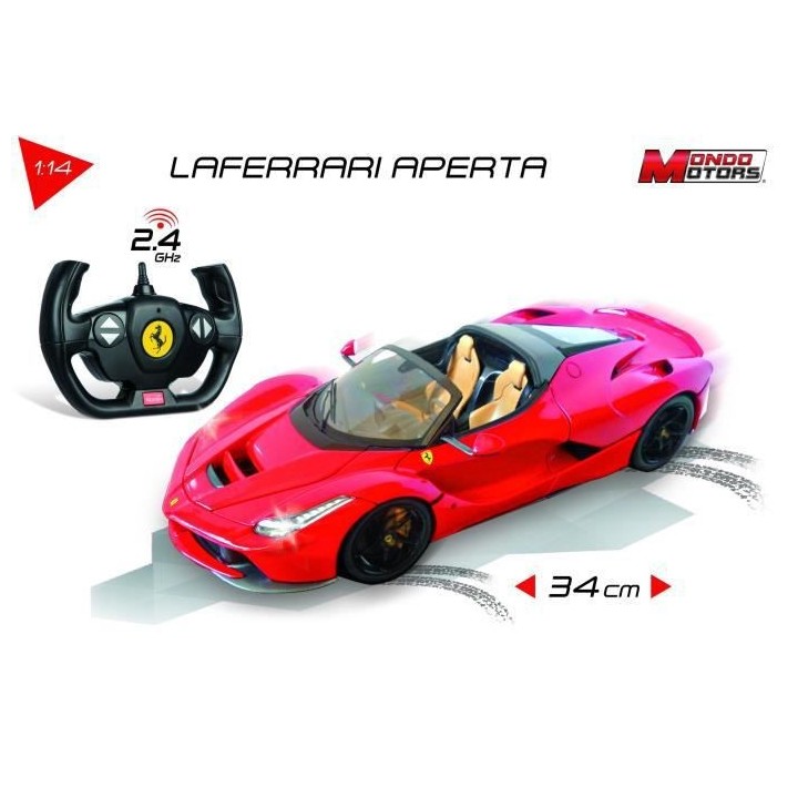 MONDO MOTORS - Véhicule radiocommandé - Effets lumineux - Ferrari La