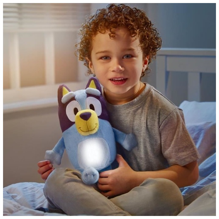 Ami lumineux pour la nuit BLUEY - Peluche veilleuse GoGlow