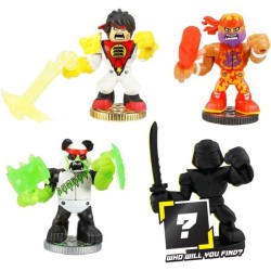 Pack Warrior 4 figurines Powerstorm B - Akedo MOOSE TOYS