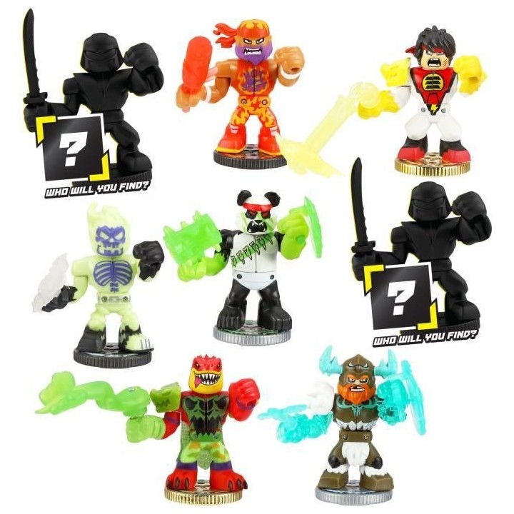 Pack Warrior 4 figurines Powerstorm B - Akedo MOOSE TOYS