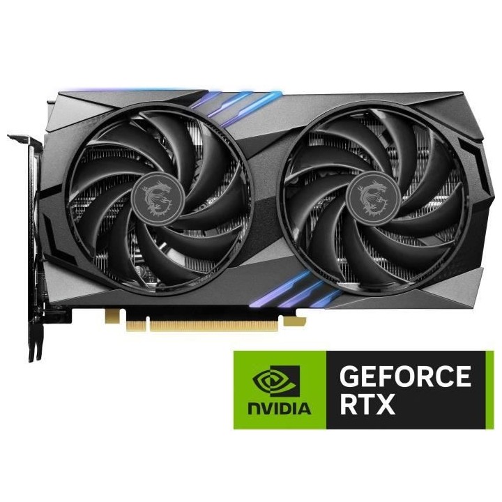 MSI - Nvidia - Carte Graphique - RTX 4060 Ti GAMING X - 8Go