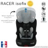 Siege auto NANIA RACER - Isofix - Groupe 1/2/3 (9-36Kg) - Tetiere réglable en hauteur - Access rouge - Fabriqué en France