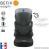 Rehausseur NANIA BEFIX - Isofix - Groupe 2/3 (15-36Kg) - Avec dossier -Tetiere réglable en hauteur -Access rouge -Fabriqué en