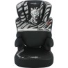 Rehausseur NANIA BEFIX - Isofix - Groupe 2/3 (15-36Kg) - Avec dossier - Tetiere réglable en hauteur - Zebre - Fabriqué en Fran