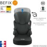 Rehausseur NANIA BEFIX - Isofix - Groupe 2/3 (15-36Kg) - Avec dossier - Tetiere réglable en hauteur - Girafe - Fabriqué en Fra