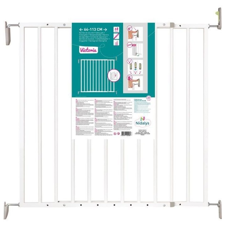 NORDLINGER PRO Barriere de sécurité Enfant VICTORIA - 64 a 113 cm -
