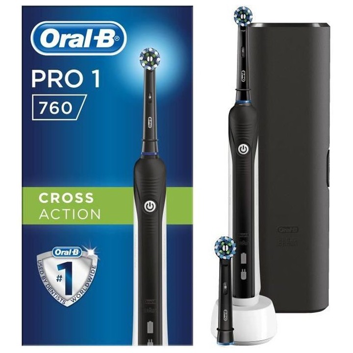 Brosse a dents électrique rechargeable ORAL-B PRO 1 760 - 1 Manche ca