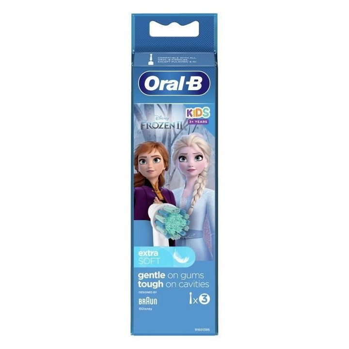 ORAL-B 80352082 - Brossettes de rechange Disney La reine des neiges 2